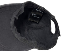 Load image into Gallery viewer, MIUMIU ミュウミュウ デニム ベースボールキャップ ブランドロゴ 5HC179 ICタグ コットン ブラック サイズL 美品 中古 67020