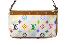 Load image into Gallery viewer, LOUIS VUITTON ルイヴィトン ポシェット アクセソワール M92649 モノグラムキャンバス ゴールド金具 村上隆 マルチカラー 美品 中古 67021