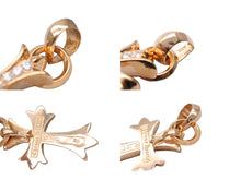 Load image into Gallery viewer, 極美品 CHROME HEARTS クロムハーツ 22K 22K スモールクロス withベイル パヴェダイヤ ペンダント 中古 67023