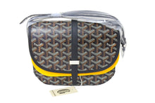 Load image into Gallery viewer, 新品未使用品 GOYARD ゴヤール ベルヴェデール PM ショルダーバッグ BELVE3PMLTY01CG01P ヘリンボーン ブラック 中古 67027