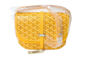 新品未使用品 GOYARD ゴヤール ベルヴェデール PM ショルダーバッグ BELVE3PMLTY08CG08P ヘリンボーン イエロー 中古 67029