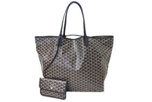 Load image into Gallery viewer, 極美品 GOYARD ゴヤール トートバッグ サンルイXXL ヘリンボーン柄 PVCコーティングキャンバス ブラック 中古 67033