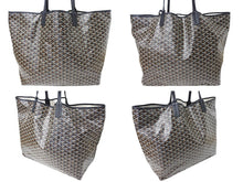 Load image into Gallery viewer, 極美品 GOYARD ゴヤール トートバッグ サンルイXXL ヘリンボーン柄 PVCコーティングキャンバス ブラック 中古 67033