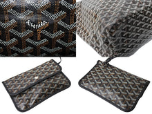 Load image into Gallery viewer, 極美品 GOYARD ゴヤール トートバッグ サンルイXXL ヘリンボーン柄 PVCコーティングキャンバス ブラック 中古 67033