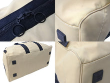 Load image into Gallery viewer, CHANEL シャネル スポーツライン ボストンバッグ ココマーク ロゴ 7番台 ナイロン ベージュ ブラック 美品 中古 67034