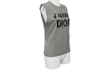 Load image into Gallery viewer, 極美品 Christian Dior クリスチャンディオール J&#39;ADORE DIOR 千鳥柄 タンクトップ ノースリーブ グレー ブラック ロゴ トップス 2A12155301 サイズ40 中古 67040