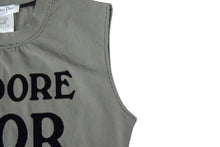 Load image into Gallery viewer, 極美品 Christian Dior クリスチャンディオール J&#39;ADORE DIOR 千鳥柄 タンクトップ ノースリーブ グレー ブラック ロゴ トップス 2A12155301 サイズ40 中古 67040