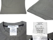 Load image into Gallery viewer, 極美品 Christian Dior クリスチャンディオール J&#39;ADORE DIOR 千鳥柄 タンクトップ ノースリーブ グレー ブラック ロゴ トップス 2A12155301 サイズ40 中古 67040