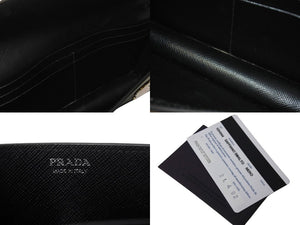 PRADA プラダ バッチ チェーン ショルダーバッグ ブラック