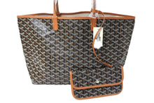 Load image into Gallery viewer, 新品未使用品 GOYARD ゴヤール ハンドバッグ サン・ルイPM バッグ STLOUIPMLTY01CL03P ブラック ブラウン シルバー金具 中古 67061