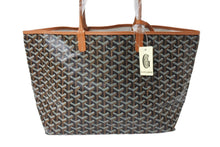 Load image into Gallery viewer, 新品未使用品 GOYARD ゴヤール ハンドバッグ サン・ルイPM バッグ STLOUIPMLTY01CL03P ブラック ブラウン シルバー金具 中古 67061