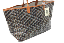 Load image into Gallery viewer, 新品未使用品 GOYARD ゴヤール ハンドバッグ サン・ルイPM バッグ STLOUIPMLTY01CL03P ブラック ブラウン シルバー金具 中古 67061