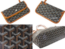 Load image into Gallery viewer, 新品未使用品 GOYARD ゴヤール ハンドバッグ サン・ルイPM バッグ STLOUIPMLTY01CL03P ブラック ブラウン シルバー金具 中古 67061