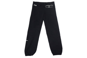 ChromeHearts クロムハーツ ロゴプリント スウェットロングパンツ ダガー 95024 コットン ブラック サイズXL 良品 中古 67077
