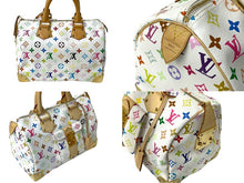 Load image into Gallery viewer, 極美品 LOUIS VUITTON ルイヴィトン ハンドバッグ スピーディ30 村上隆 M92643 PVC レザー ホワイト マルチカラー 中古 67078