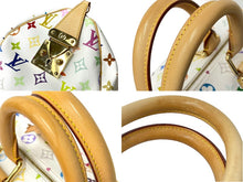 Load image into Gallery viewer, 極美品 LOUIS VUITTON ルイヴィトン ハンドバッグ スピーディ30 村上隆 M92643 PVC レザー ホワイト マルチカラー 中古 67078