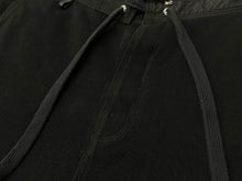 Load image into Gallery viewer, CHROME HEARTS クロムハーツ スウェットパンツ レザークロスパッチ シルバ−925 レザー コットン ブラック 美品 中古 67081