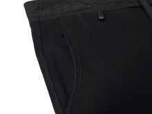 Load image into Gallery viewer, CHROME HEARTS クロムハーツ スウェットパンツ レザークロスパッチ シルバ−925 レザー コットン ブラック 美品 中古 67081