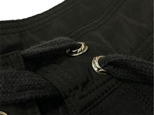 Load image into Gallery viewer, CHROME HEARTS クロムハーツ スウェットパンツ レザークロスパッチ シルバ−925 レザー コットン ブラック 美品 中古 67081