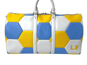 LOUIS VUITTON ルイヴィトン キーポル バンドリエール50 ボストンバッグ 2018 FIFA WORLD CUP ウクライナカラー 美品 中古 67083