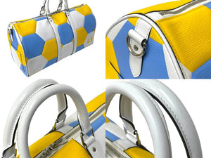 LOUIS VUITTON ルイヴィトン キーポル バンドリエール50 ボストンバッグ 2018 FIFA WORLD CUP ウクライナカラー 美品 中古 67083