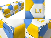 Load image into Gallery viewer, LOUIS VUITTON ルイヴィトン キーポル バンドリエール50 ボストンバッグ 2018 FIFA WORLD CUP ウクライナカラー 美品 中古 67083