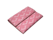 Load image into Gallery viewer, 極美品 GOYARD ゴヤール マリニー ウォレット コインケース 小銭入れ カードケース PVC レザー ピンク シルバー金具 中古 67085