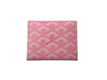 Load image into Gallery viewer, 極美品 GOYARD ゴヤール マリニー ウォレット コインケース 小銭入れ カードケース PVC レザー ピンク シルバー金具 中古 67085