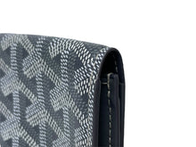 Load image into Gallery viewer, 極美品 GOYARD ゴヤール マルゼルブ カードケース ヘリンボーン柄 グレー ゴヤールディンキャンバス カーフスキン 中古 67087