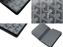 Load image into Gallery viewer, 極美品 GOYARD ゴヤール マルゼルブ カードケース ヘリンボーン柄 グレー ゴヤールディンキャンバス カーフスキン 中古 67087