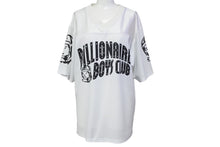 Load image into Gallery viewer, BILLIONAIRE BOYS CLUB ビリオネアボーイズクラブ ゲームシャツ サイズM メッシュ ロゴ プリント ホワイト ポリエステル 美品 中古 67088