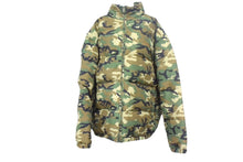 Load image into Gallery viewer, 極美品 pellepelle ペレペレ ダウンジャケット カモフラ柄 迷彩柄 総柄 ロゴ刺繍 フード付き ポリエステル 中古 67091