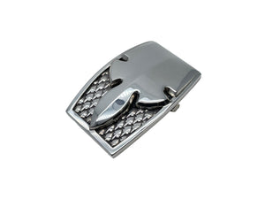 極美品 ChromeHearts クロムハーツ 1.5 FLERKNEE シングルミリタリー フレアニー ベルト バックル 228.4g シルバー925 中古 67095
