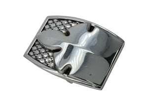 極美品 ChromeHearts クロムハーツ 1.5 FLERKNEE シングルミリタリー フレアニー ベルト バックル 228.4g シルバー925 中古 67095