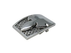 極美品 ChromeHearts クロムハーツ 1.5 FLERKNEE シングルミリタリー フレアニー ベルト バックル 228.4g シルバー925 中古 67095