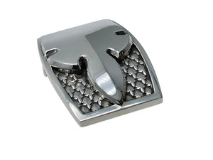 極美品 ChromeHearts クロムハーツ 1.5 FLERKNEE シングルミリタリー フレアニー ベルト バックル 228.4g シルバー925 中古 67095