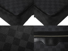 画像をギャラリービューアに読み込む, 新品同様 LOUIS VUITTON ルイヴィトン ダニエルGM ショルダーバック N58033 ダミエグラフィット シルバー金具 ブラック 中古 4c067113