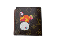 Load image into Gallery viewer, 新品同様 LOUIS VUITTON ルイヴィトン 村上隆 コラボ 二つ折り財布 M61666 ポルトフォイユマルコ モノグラムパンダ 中古 67117