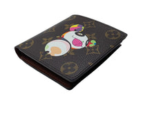 Load image into Gallery viewer, 新品同様 LOUIS VUITTON ルイヴィトン 村上隆 コラボ 二つ折り財布 M61666 ポルトフォイユマルコ モノグラムパンダ 中古 67117