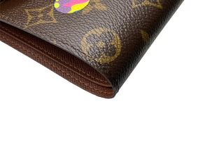 新品同様 LOUIS VUITTON ルイヴィトン 村上隆 コラボ 二つ折り財布 M61666 ポルトフォイユマルコ モノグラムパンダ 中古 67117