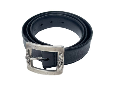 CHROME HEARTS クロムハーツ BLT OTJ フィリグリー OTJレザー ベルト シルバー925 ブラック サイズ 38 美品 中古 67118