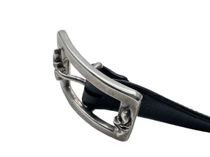 CHROME HEARTS クロムハーツ BLT OTJ フィリグリー OTJレザー ベルト シルバー925 ブラック サイズ 38 美品 中古 67118