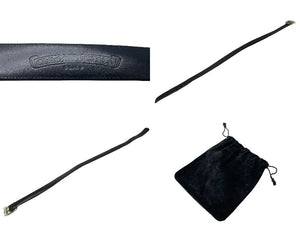 CHROME HEARTS クロムハーツ BLT OTJ フィリグリー OTJレザー ベルト シルバー925 ブラック サイズ 38 美品 中古 67118