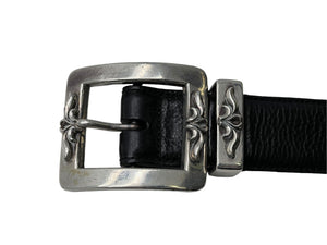 CHROME HEARTS クロムハーツ BLT OTJ フィリグリー OTJレザー ベルト ブラック シルバー925 レザー サイズ38 美品 中古 67119