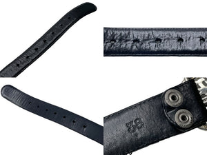 CHROME HEARTS クロムハーツ OVAL CROSS STRAP 1.5/1.5 クラシック オーバルクロス バックル レザーベルト サイズ38 中古 67120