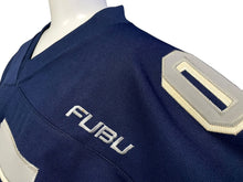 Load image into Gallery viewer, FUBU THE COLLECTION フブ ゲームシャツ ホッケーシャツ サイズXL ポリエステル ネイビー ホワイト 良品 中古 67123