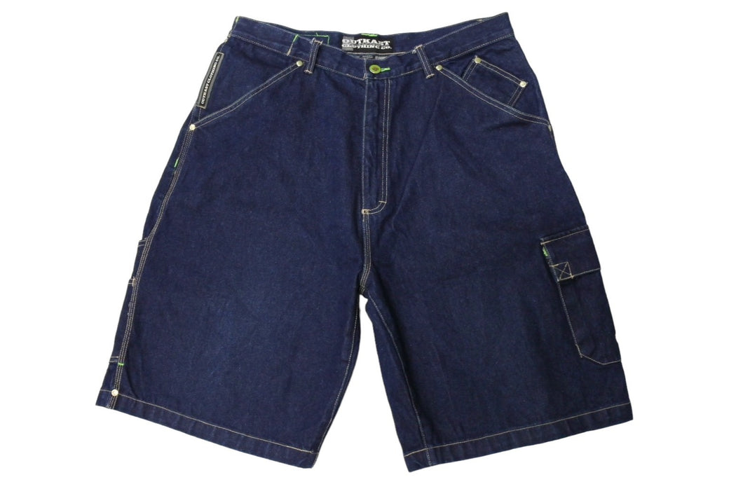 極美品 outkast アウトキャスト バギーショーツ デニムパンツ ペインターショーツ サイズ36 コットン 中古 67131