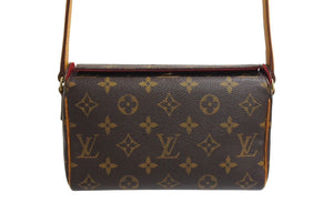 極美品 LOUIS VUITTON ルイ ヴィトン レシタル ハンドバッグ M51900 モノグラムキャンバス ブラウン 中古 4c067132lv
