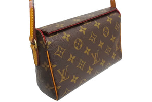極美品 LOUIS VUITTON ルイ ヴィトン レシタル ハンドバッグ M51900 モノグラムキャンバス ブラウン 中古 4c067132lv