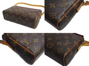 極美品 LOUIS VUITTON ルイ ヴィトン レシタル ハンドバッグ M51900 モノグラムキャンバス ブラウン 中古 4c067132lv
